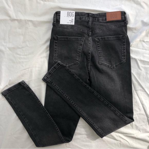 Urban Outfitters Skinny Black Jeans -  UK 8 - Picture 4 of 4